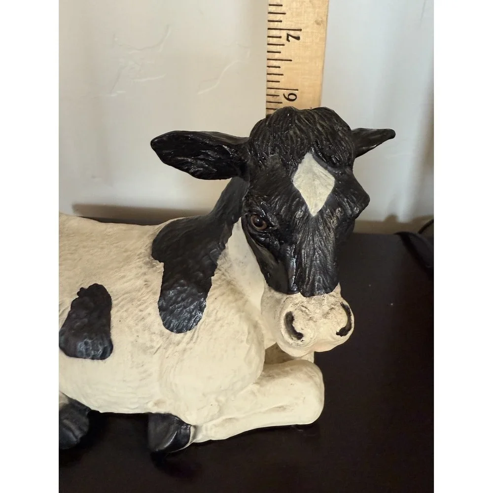 Home Decor Cow Gift, Large accent cottage core gramma core country  Vintage Farm